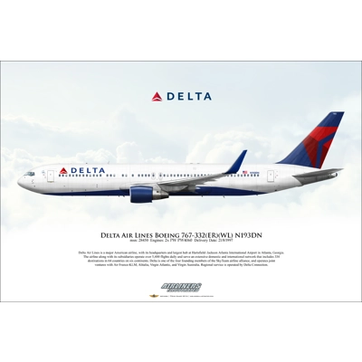 Delta Air Lines Boeing 767-332ER WL N193DN Delta Air Lines Boeing 767-332ER WL N193DN