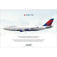 Delta Air Lines Boeing 747-451 N6..