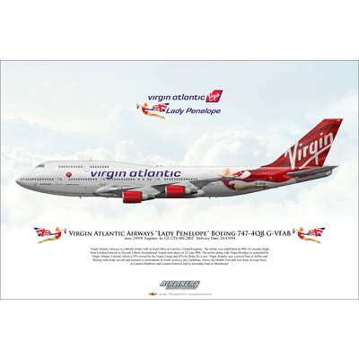 Virgin Atlantic Airways "Lady Penelope" Boeing 747-4Q8 G-VFAB Virgin Atlantic Airways "Lady Penelope" Boeing 747-4Q8 G-VFAB
