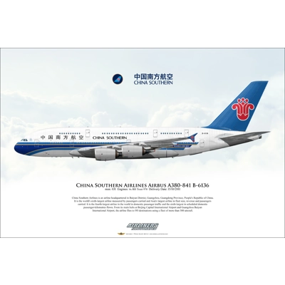 China Southern Airlines Airbus A380-841 B-6136 China Southern Airlines Airbus A380-841 B-6136