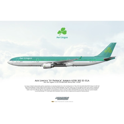 Aer Lingus St Patrick Airbus A330-302 EI-ELA