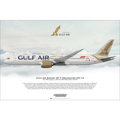 Gulf Air Boeing 787-9 Dreamliner A9C-FA Gulf Air Boeing 787-9 Dreamliner A9C-FA