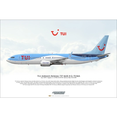 TUI Airways Boeing 737 MAX 8 G-TUMA TUI Airways Boeing 737 MAX 8 G-TUMA
