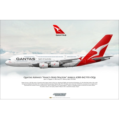 Qantas "Nancy-Bird Walton" Airbus A380-842 VH-OQA