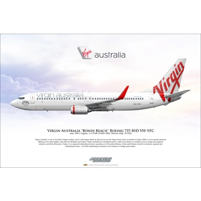 Virgin Australia "Bondi Beach" Boeing 737-81D VH-YFC Virgin Australia "Bondi Beach" Boeing 737-81D VH-YFC