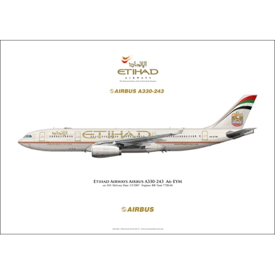 Etihad Airways Airbus A330-243 A6-EYM