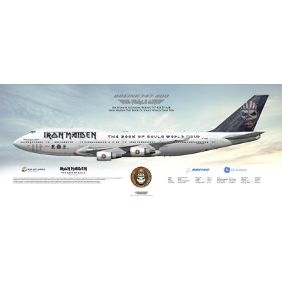 Iron Maiden Air Atlanta Icelandic Boeing 747-428 TF-AAK