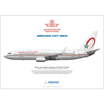 Royal Air Maroc Boeing 737-86N CN-RGF