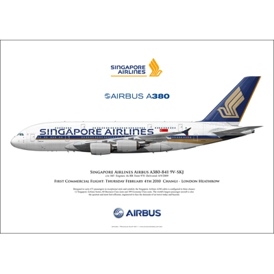 Singapore Airlines Airbus A380-841 9V-SKJ Singapore Airlines Airbus A380-841 9V-SKJ