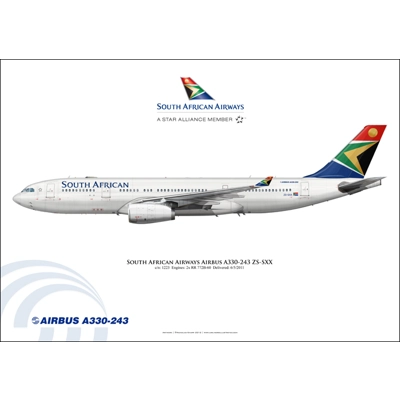South African Airways Airbus A330-243 ZS-SXX