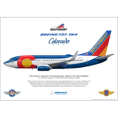 Southwest Airlines "Colorado One" Boeing 737-7H4 N230WN