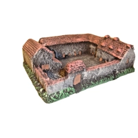 La Haye Sainte farm battle of waterloo 6mm for wargame miniature, wargaming terrain