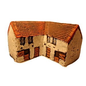 La haye sainte farm building A4. For wargame miniature, wargaming terrain