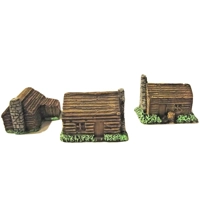 American civil war Timber cabins for wargame miniature, wargaming terrain