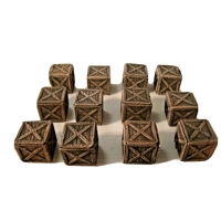 12x Large wooden boxes Perfect for wargaming and bigger scales