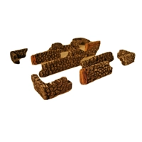 15mm Cobble walls. perfect for wargaming tabletops and model scenery