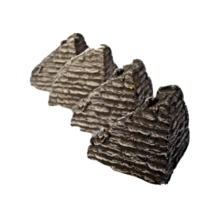 Destroyed Brick corners for military modeling, dioramas scenery