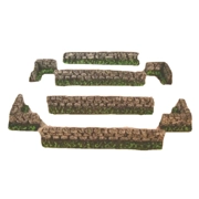 Brick walls 15mm For wargaming tabletop, model scenery