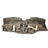 Damaged stone bridge 28mm for wargaming tabletop, model sc..