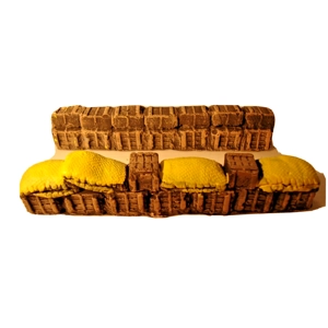 K4 28mm Zulu War Sandbags Rorkes Drift Wargaming Terrain Defensive Diorama Set