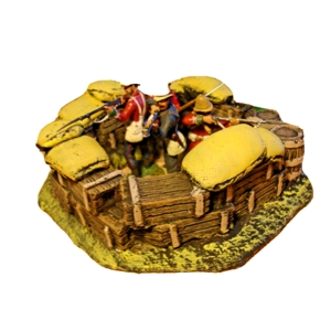T5 1:32 Zulu War Sandbags Biscuit Boxes Rorkes Drift Toy Soldier Diorama Terrain
