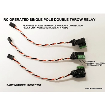 Remote control SPDT single pole double throw relay