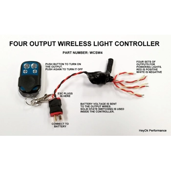 Four Output Wireless Light Controller