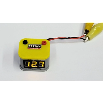 Car Battery with Amber LED Volt Display