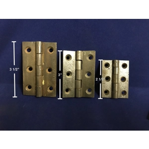 PAIR OF CAST IRON HINGES