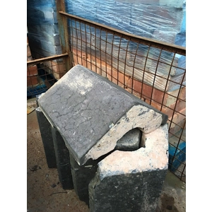 RECLAIMED BLUE WALL COPINGS