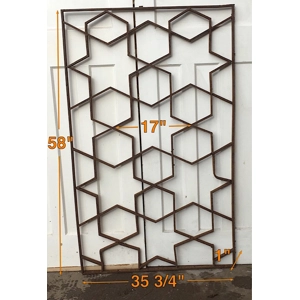 HEAVY IRONWORK PANEL - STAR DESIGN