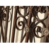 PAIR OF DECORATIVE ARCHITECTURAL IRONWORK & LEAD PANELS