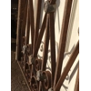 PAIR OF DECORATIVE ARCHITECTURAL IRONWORK & LEAD PANELS