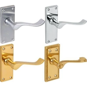 Cheap Reclaimed Brass and Chrome Door Furniture