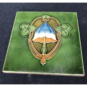 ORIGINAL ART NOUVEAU DECORATIVE TILE