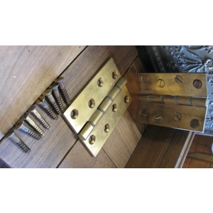 Reclaimed Solid Brass/ Bronze 4" Hinges