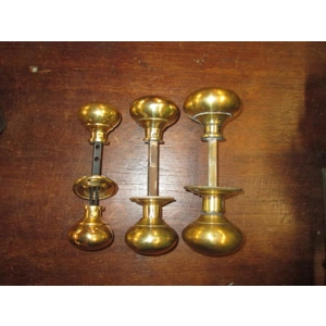 Pair of Original Plain Brass Rimlock Handles