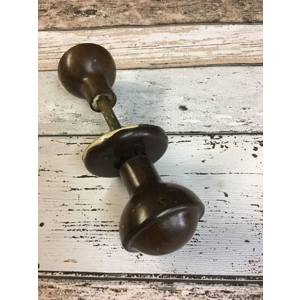 Brown Bakelite Door Knobs