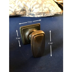 Art Deco Bronze Centre Pull