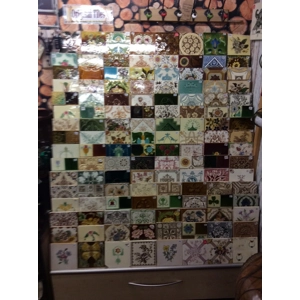 Individual Original Victorian Fireplace Tiles