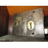 RESTORED VINTAGE BOX TYPE KEYED RIM LOCK