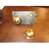 Pair of Original Plain Brass Rimlock Handles