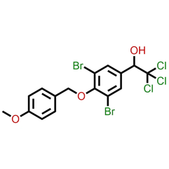 2,2,2-trichloro-1-3,5-dibromo-4-4-methoxybenzyloxyphenylethan-1-ol