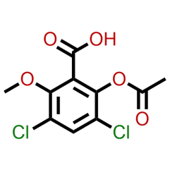 2-acetoxy-3,5-dichloro-6-methoxybenzoic acid