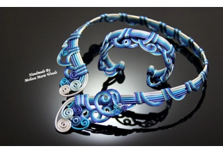 Blue Lace Asymetrical Wrap