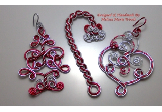 Candy Striped Ornaments