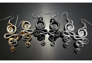 Ribbon Candy Dangle Earrings