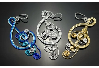 Treble clef ornaments Treble clef ornaments