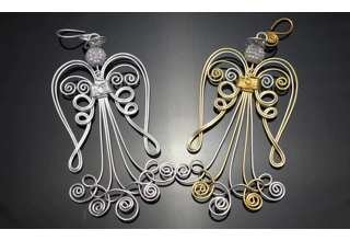 Wire Angel Ornament - Medium Wire Angel Ornament - Medium