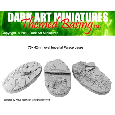 75x42mm Oval Imperial Palace bases